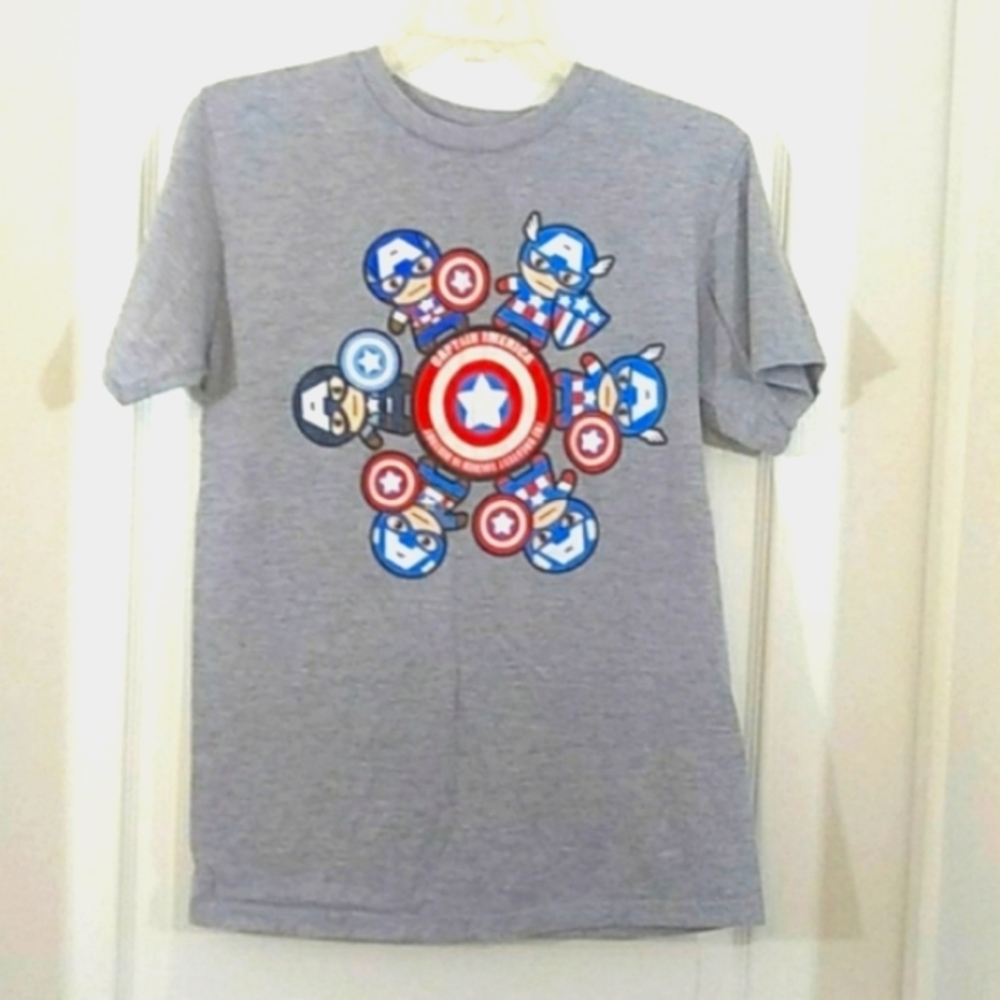 Marvel Captain American T Shirt Size Small
